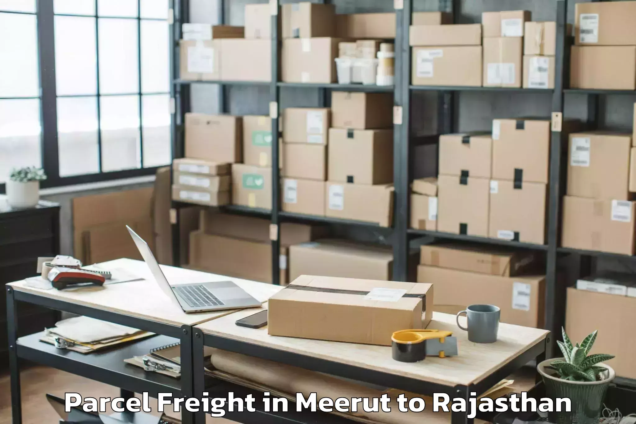 Hassle-Free Meerut to Bansur Parcel Freight